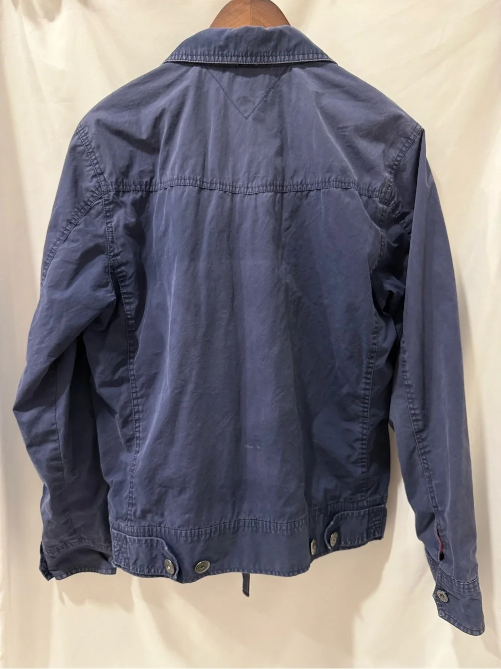 2025 Tommy Hilfiger Men's Blue Lightweight Zip Shirt Jacket
